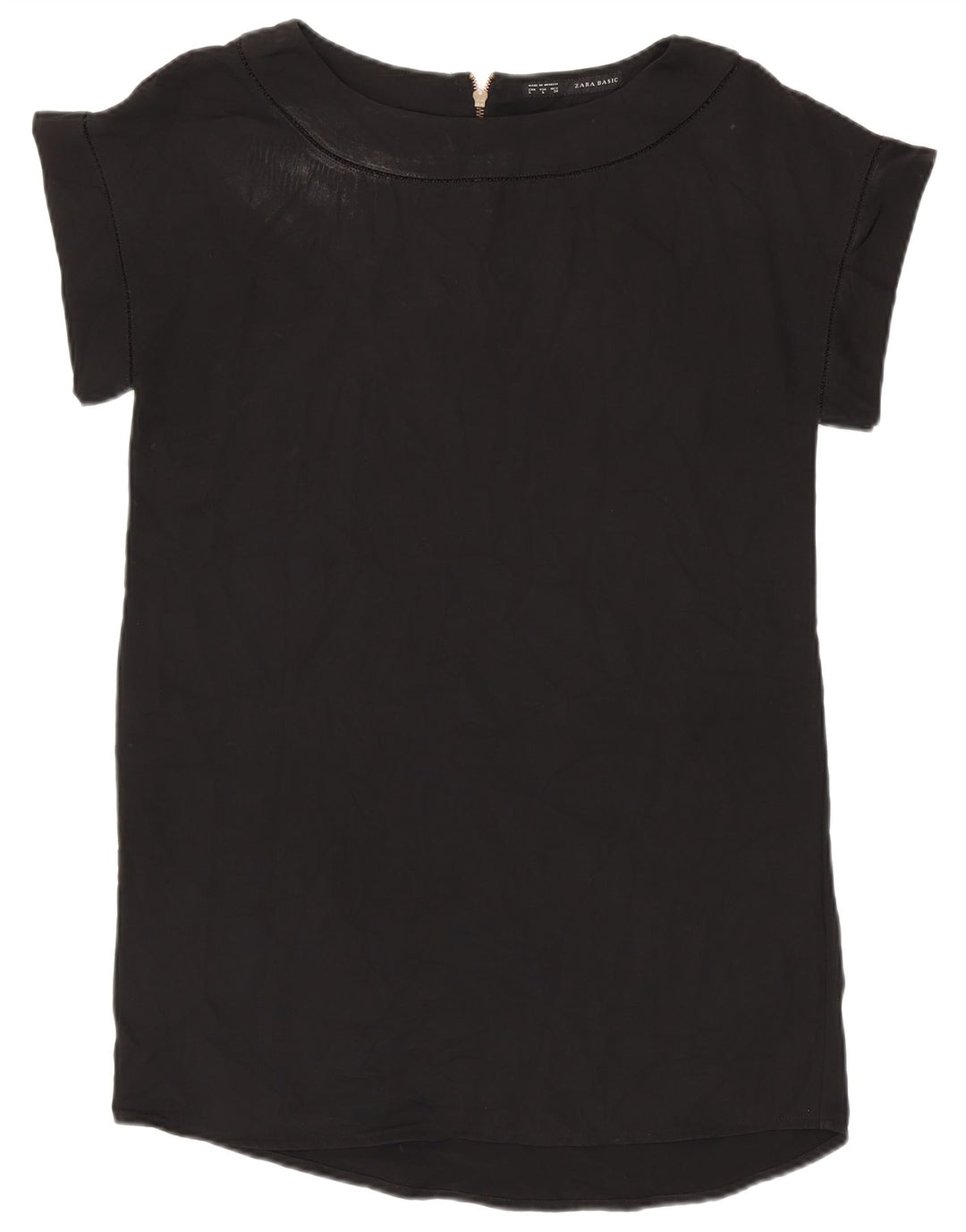 Top Camicetta Da Donna ZARA UK 16 Large Nero