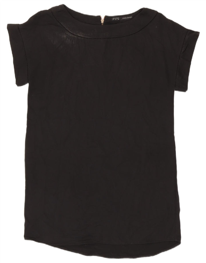 Top Camicetta Da Donna ZARA UK 16 Large Nero