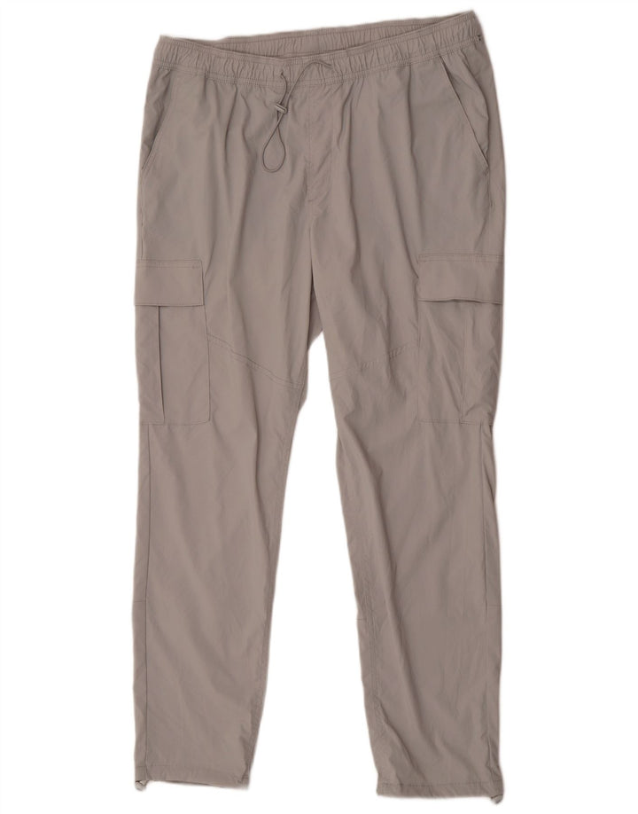Pantaloni da tuta cargo da uomo Jack & Jones XL in nylon grigio