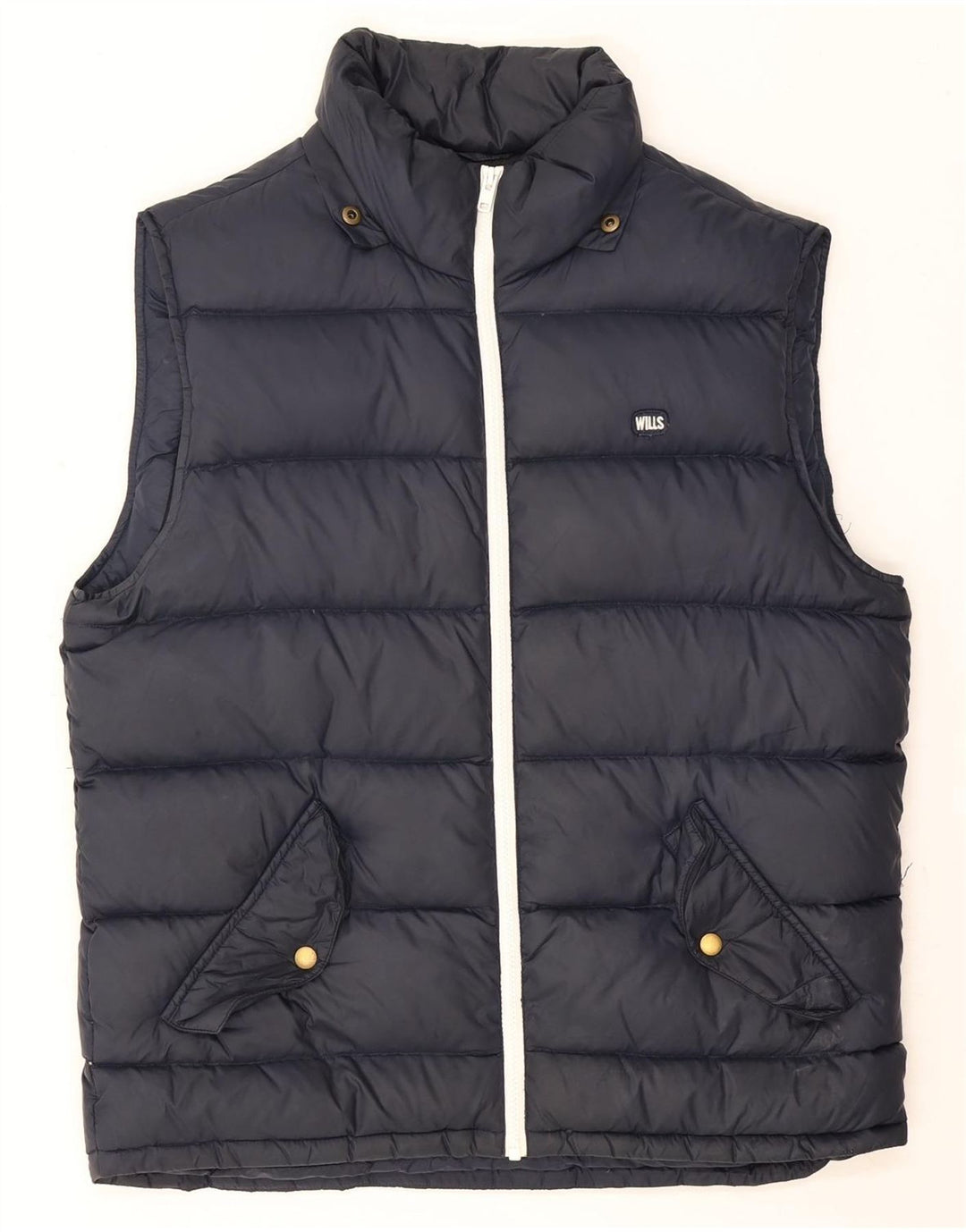 Gilet imbottito da uomo Jack Wills UK 40 grande blu navy