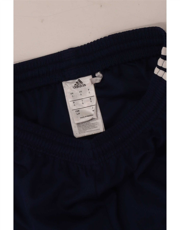 Pantaloncini sportivi Adidas Climalite da uomo piccoli in poliestere blu navy
