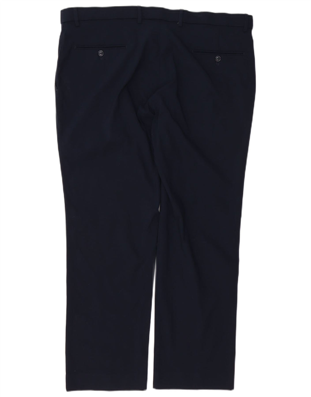 TOMMY HILFIGER Pantaloni chino dritti da uomo W38 L29 Rayon blu navy