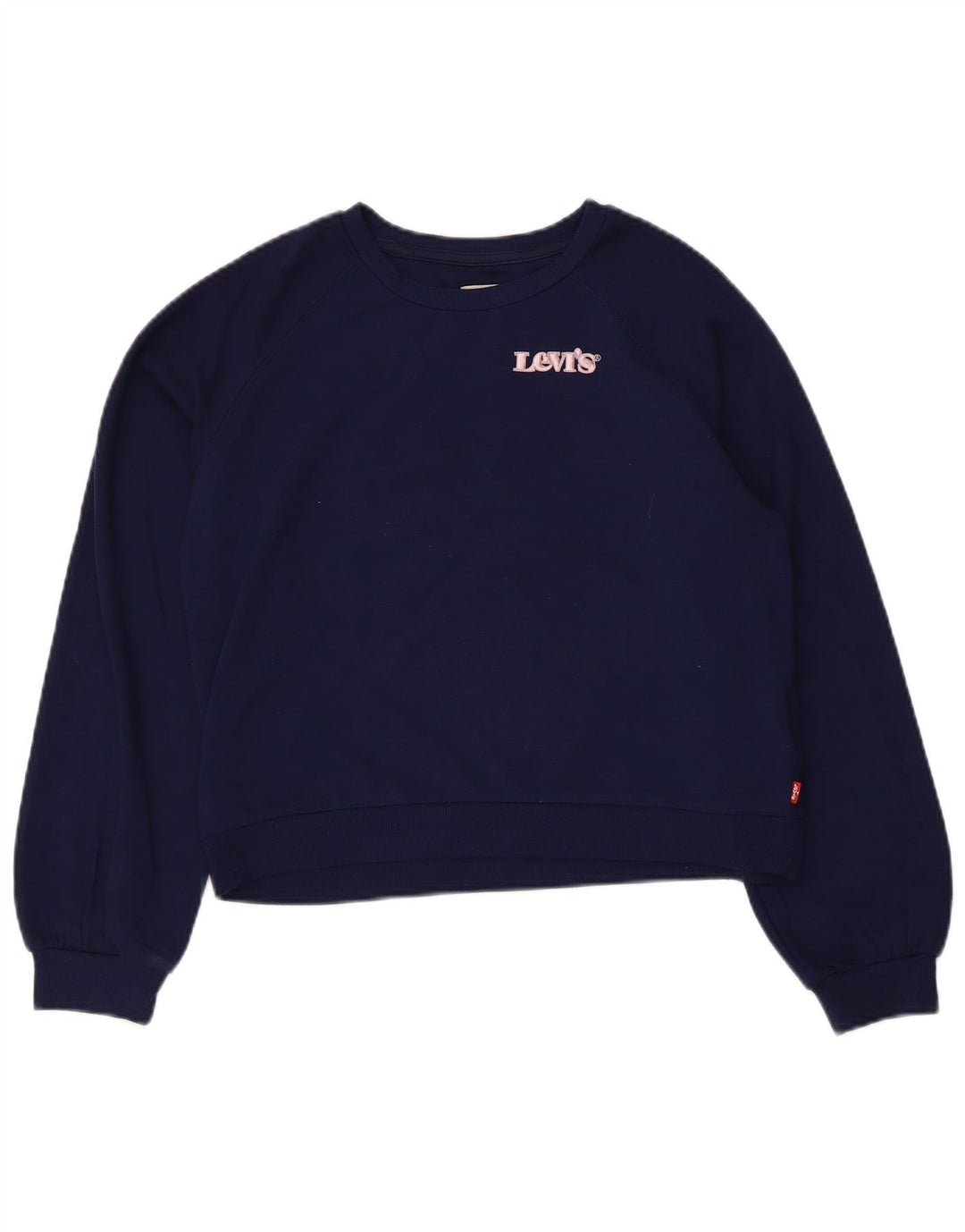 Felpa corta per ragazze Levi's, 13-14 anni, in poliestere blu navy