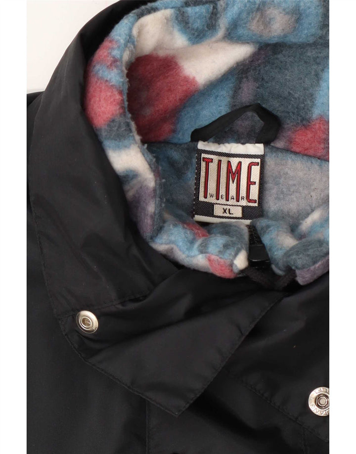 Giacca anorak imbottita da uomo vintage UK 42 XL nera