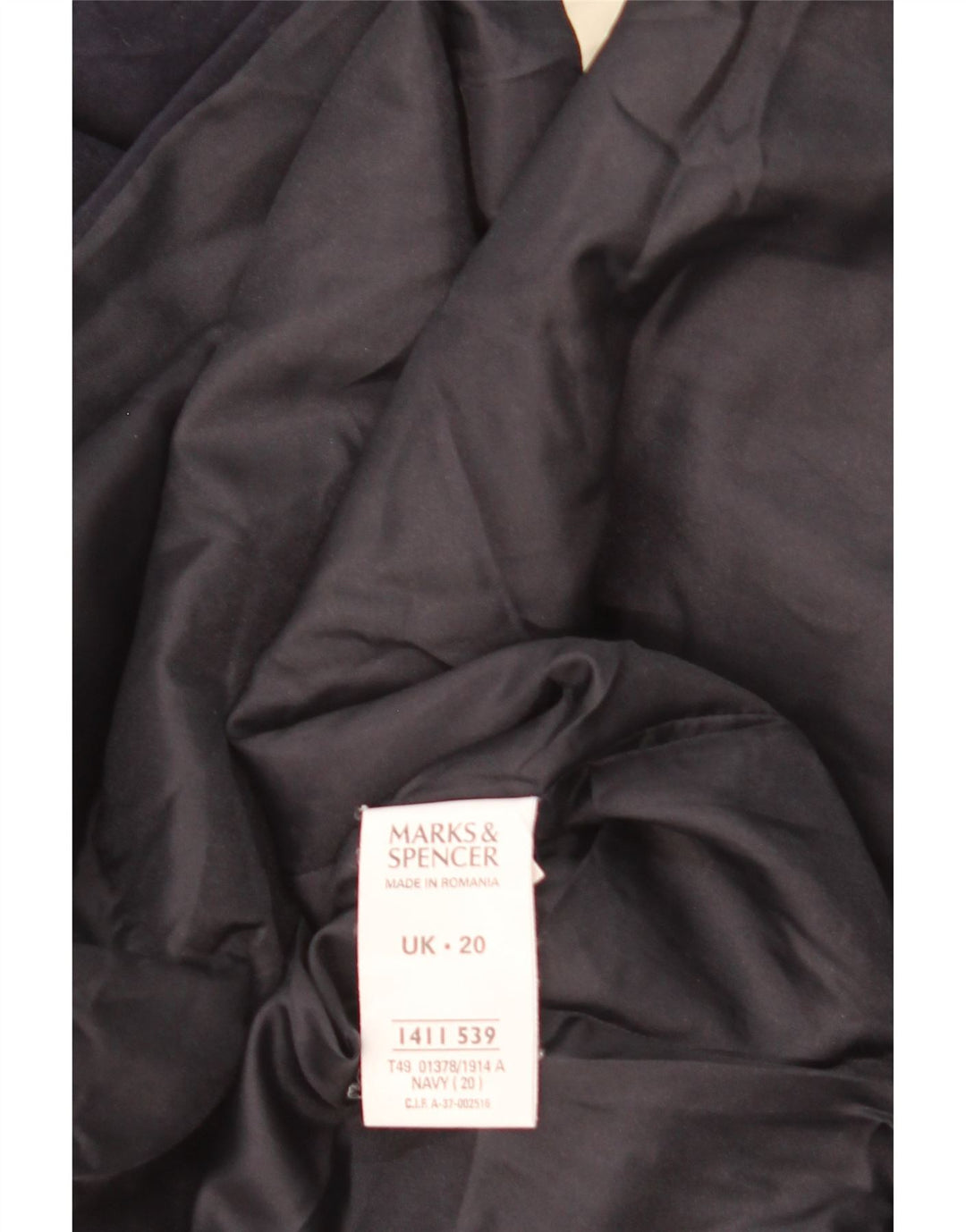 Giacca multiuso da donna Marks & Spencer UK 20 2XL poliestere blu navy