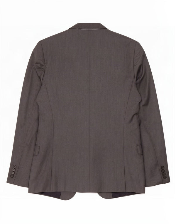 Giacca blazer a 2 bottoni da uomo Zara EU 48 poliestere grigio medio