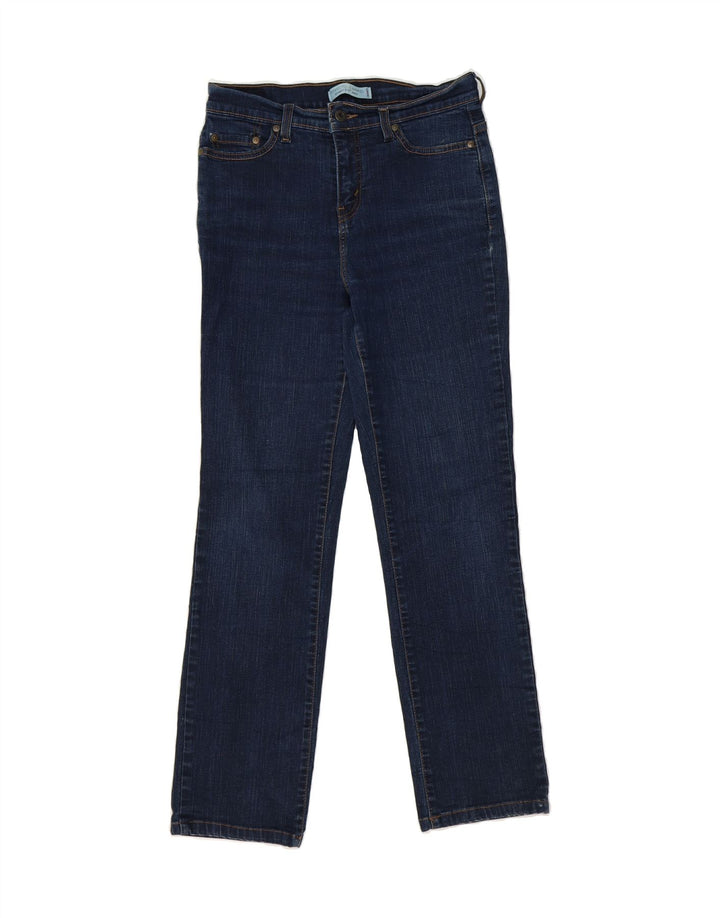 LEVI'S Womens 512 Straight Jeans US 8 Medium W32 L29 Navy Blue Vintage Levi's and Second-Hand Levi's from Messina Hembry 