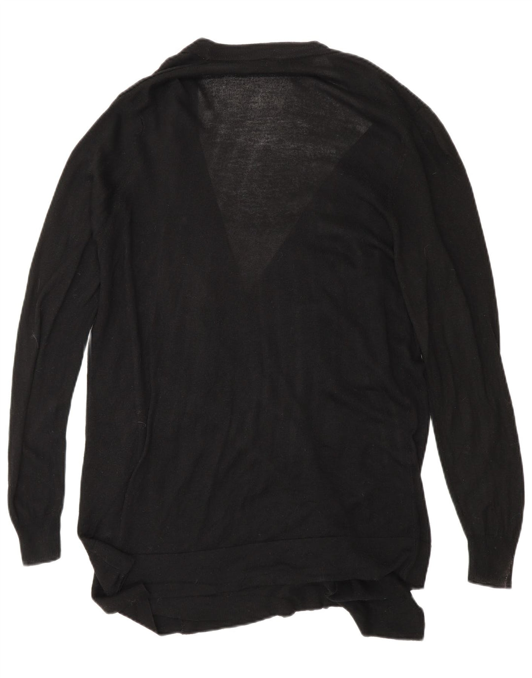 Maglione cardigan aperto da donna Marks & Spencer UK 14 medio nero