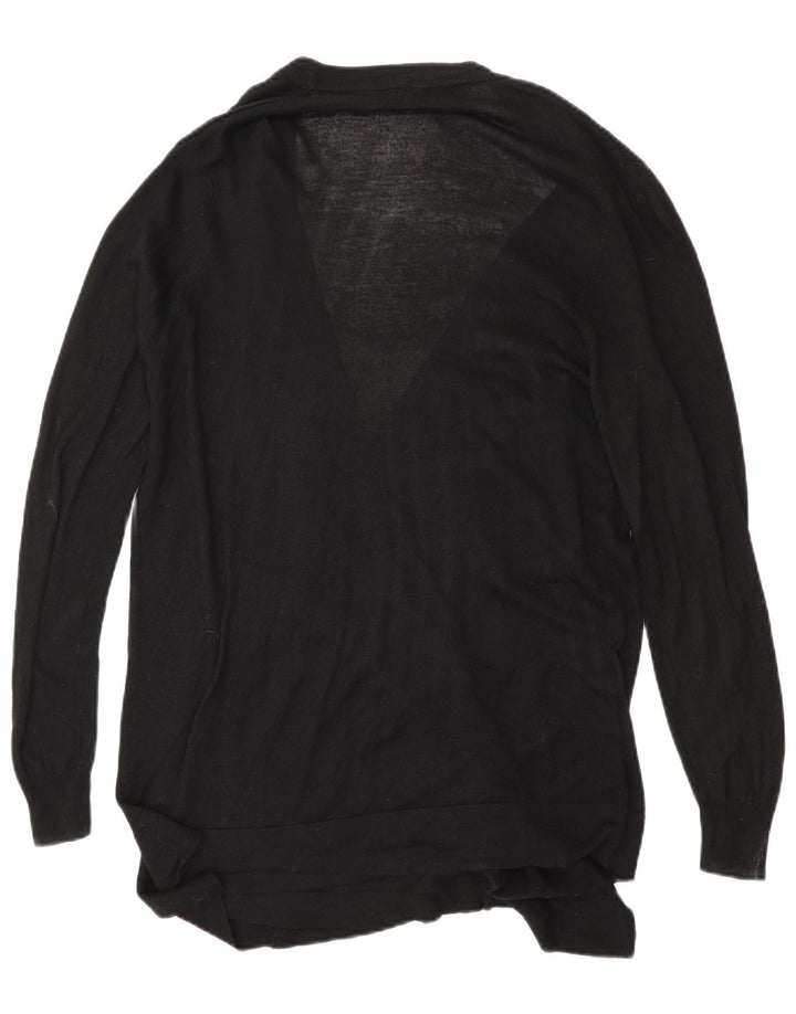 Maglione cardigan aperto da donna Marks & Spencer UK 14 medio nero