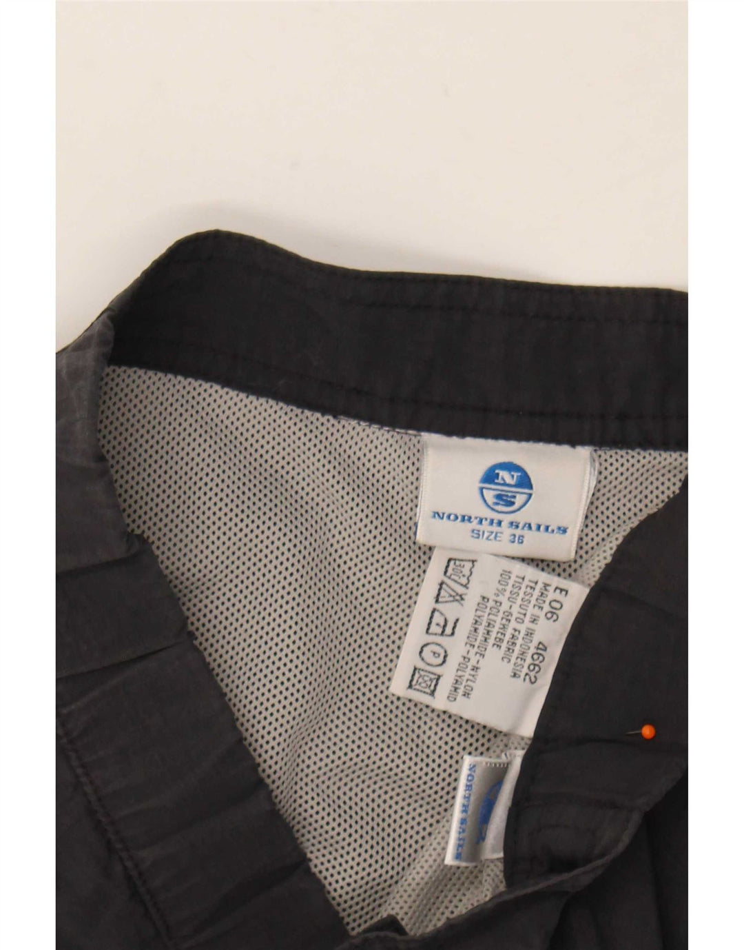 Pantaloncini da bagno grafici da uomo North Sails grandi in nylon blu navy