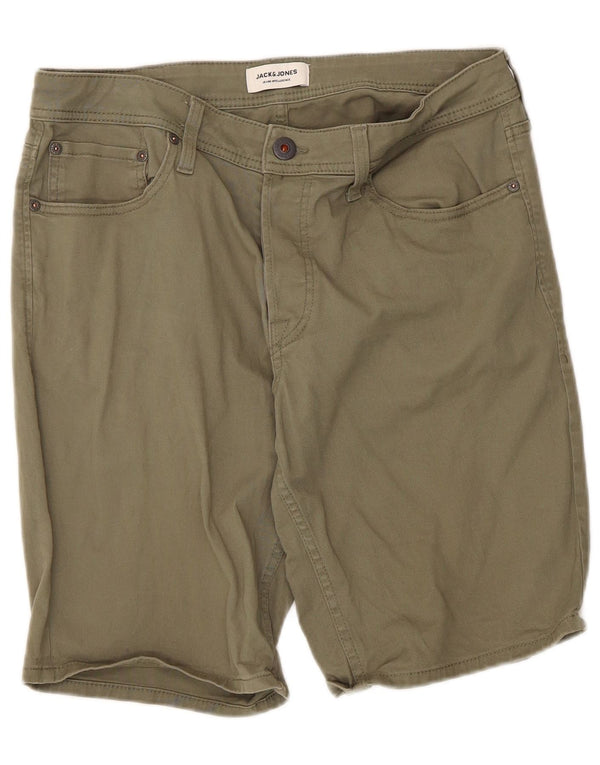 Pantaloncini casual da uomo Jack & Jones medi W34 cotone kaki