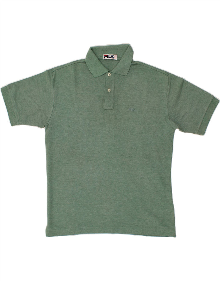 FILA Mens Polo Shirt IT 46 Small Green Cotton Vintage Fila and Second-Hand Fila from Messina Hembry 