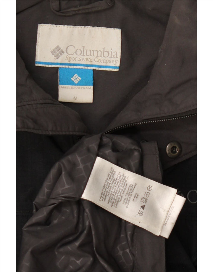 Giacca a vento con cappuccio da uomo Columbia UK 38 nylon nero medio