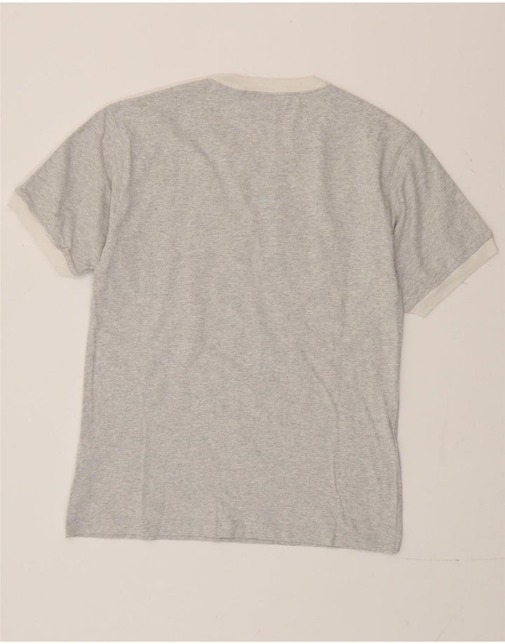 T-shirt grafica da donna Adidas Top UK 10 piccola in cotone grigio