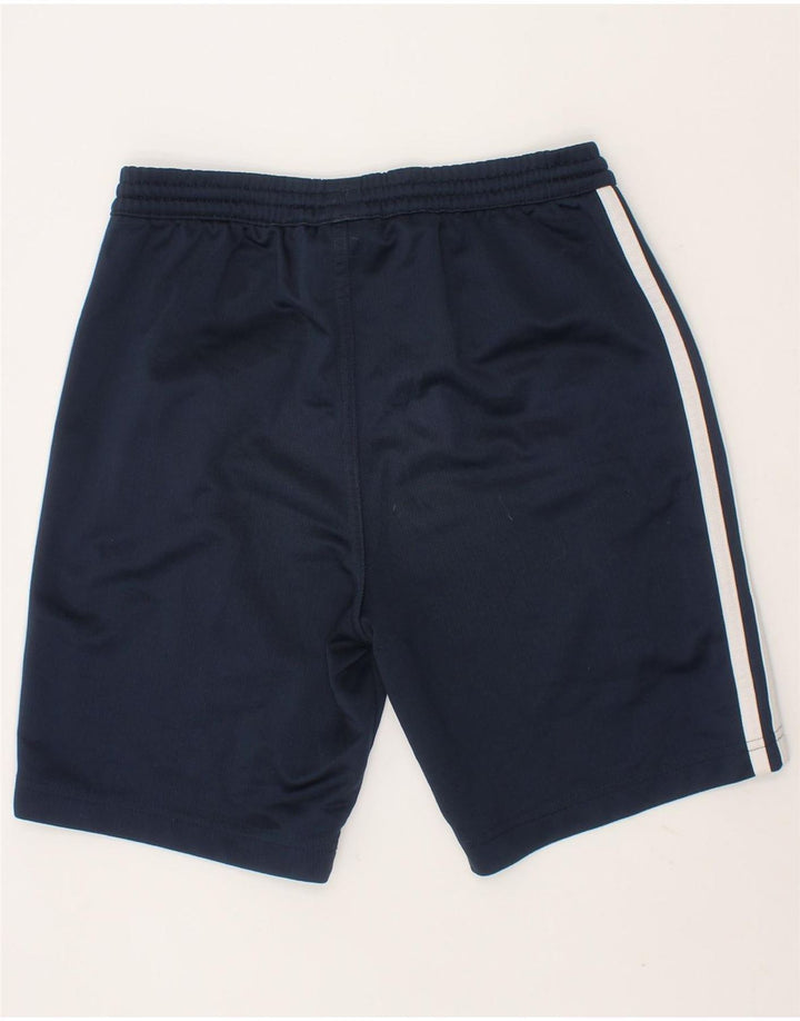 ADIDAS Boys Sport Shorts 9-10 Years  Navy Blue Polyester Vintage Adidas and Second-Hand Adidas from Messina Hembry 
