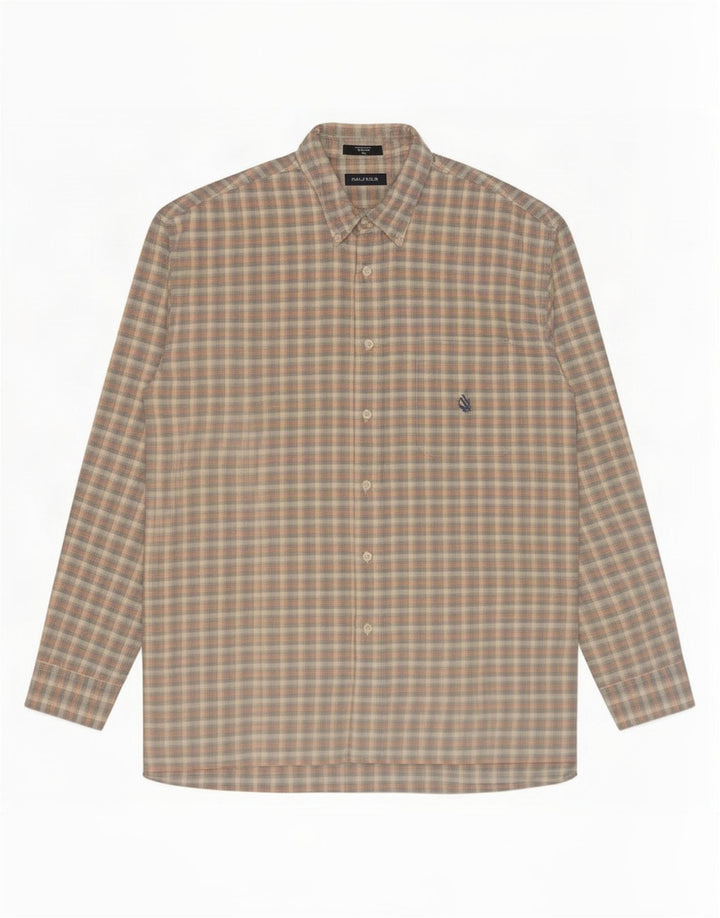 Camicia da uomo Nautica XL in cotone a quadri multicolore