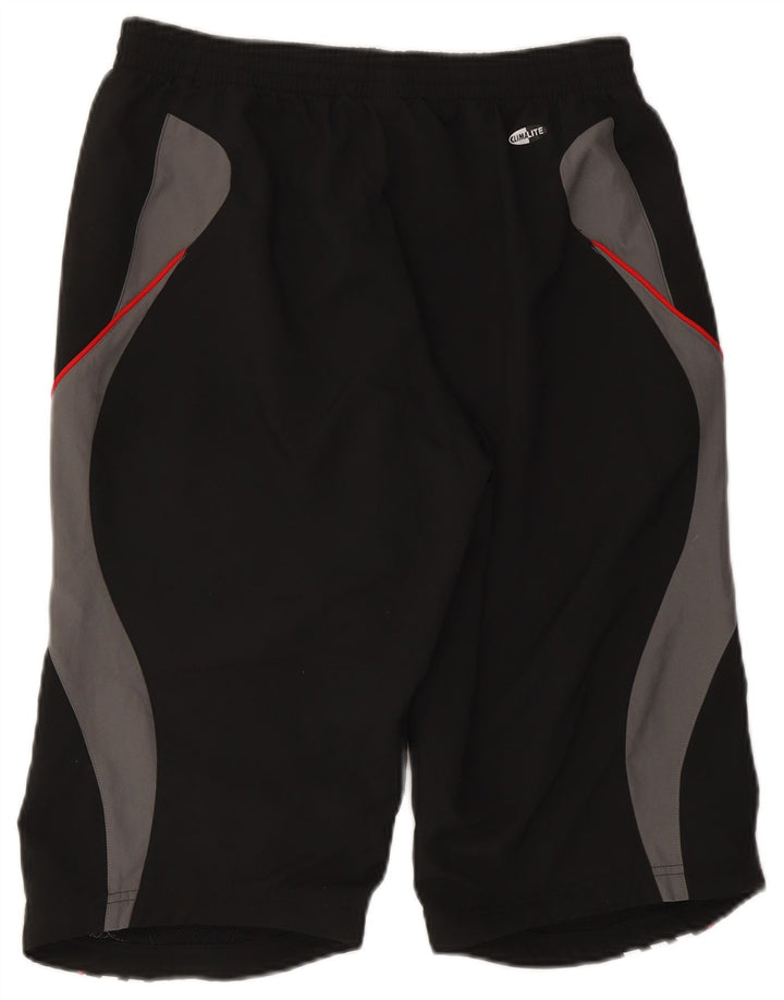 Pantaloncini sportivi ADIDAS Climalite Bermuda da uomo color block medio nero