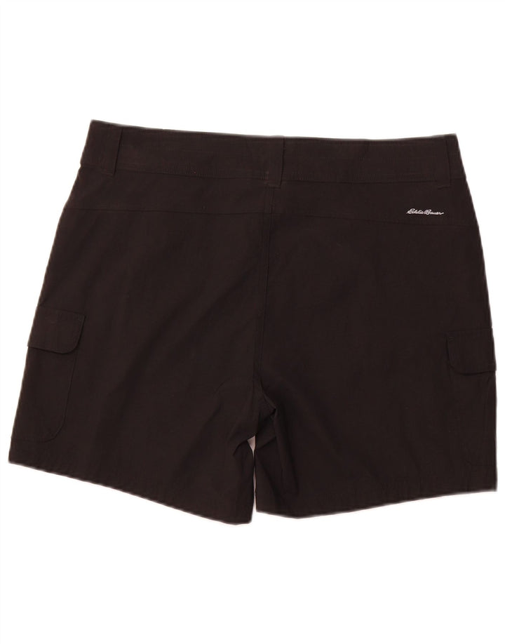 Pantaloncini cargo da donna EDDIE BAUER US 12 Large W34 neri