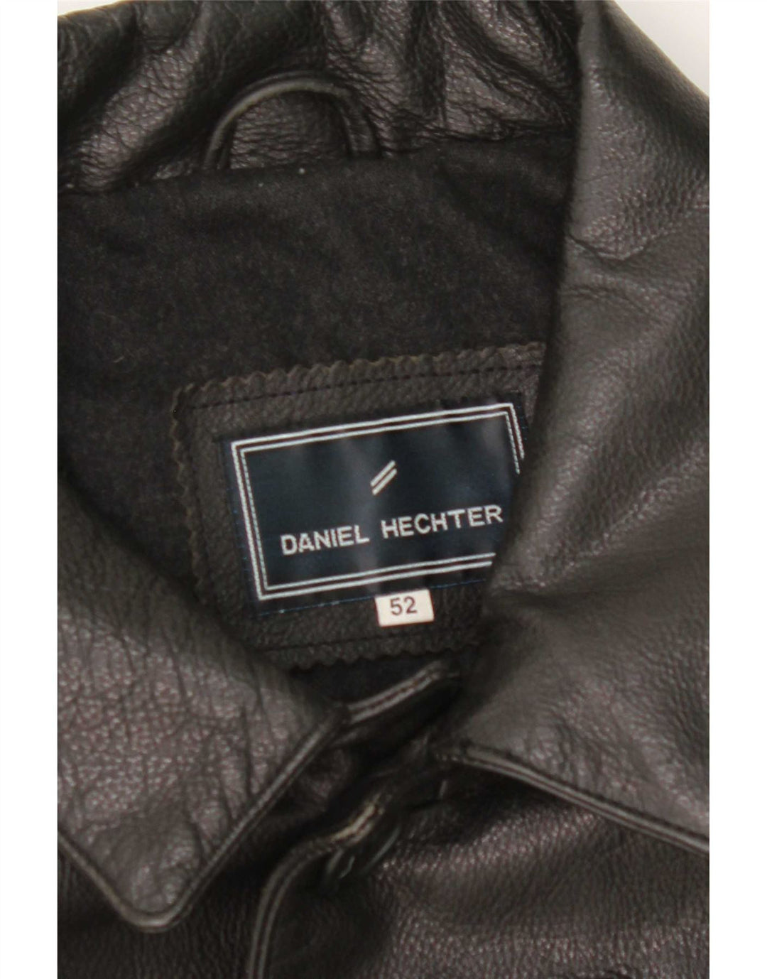 Giacca in pelle da uomo Daniel Hechter IT 52 XL Nera