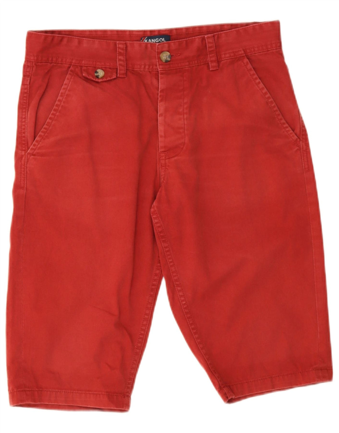Pantaloncini chino da uomo Kangol piccoli W29 in cotone rosso