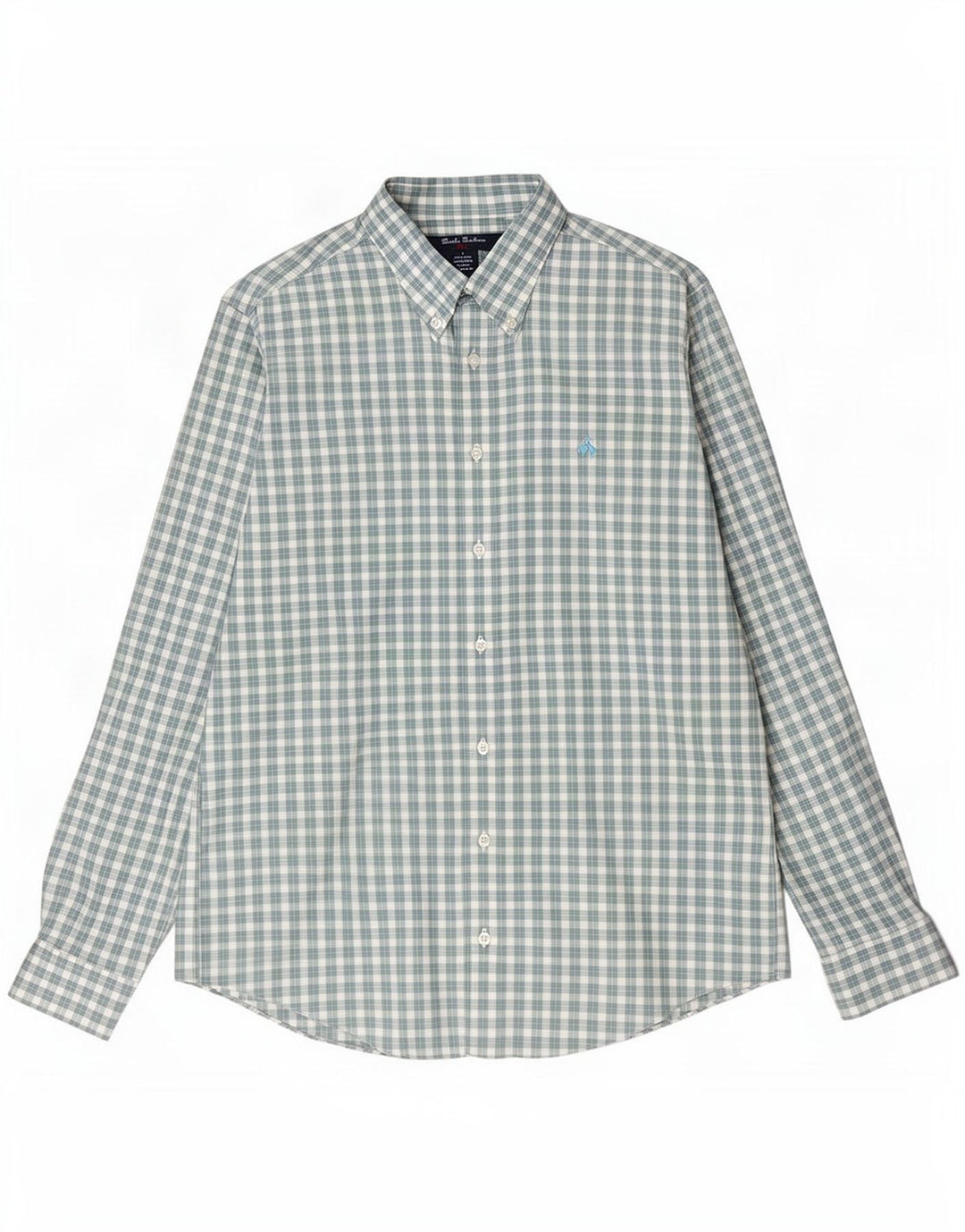 Camicia da uomo Brooks Brothers in cotone a quadri verdi grandi