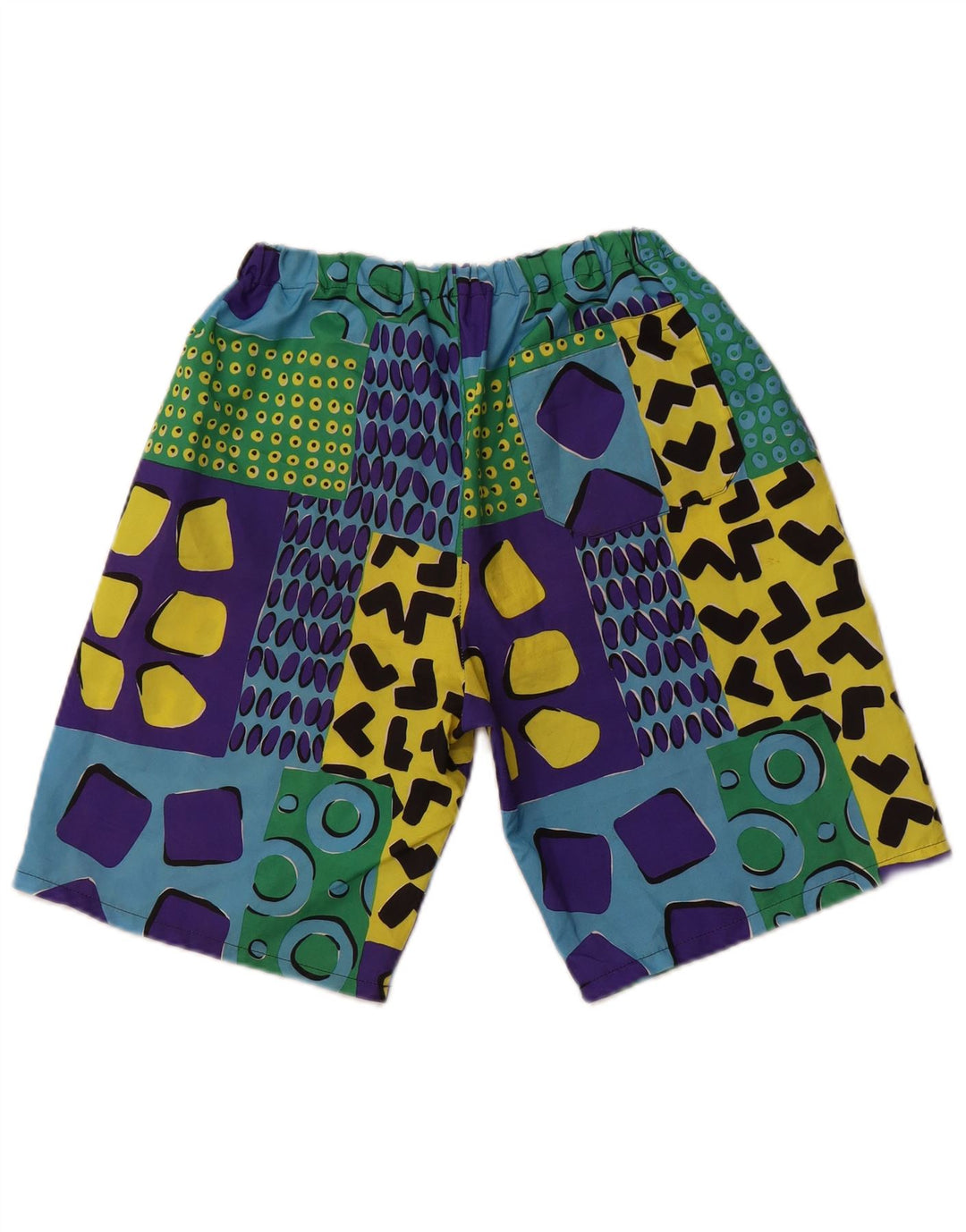 Pantaloncini da bagno da uomo VINTAGE grande patchwork multicolore retrò