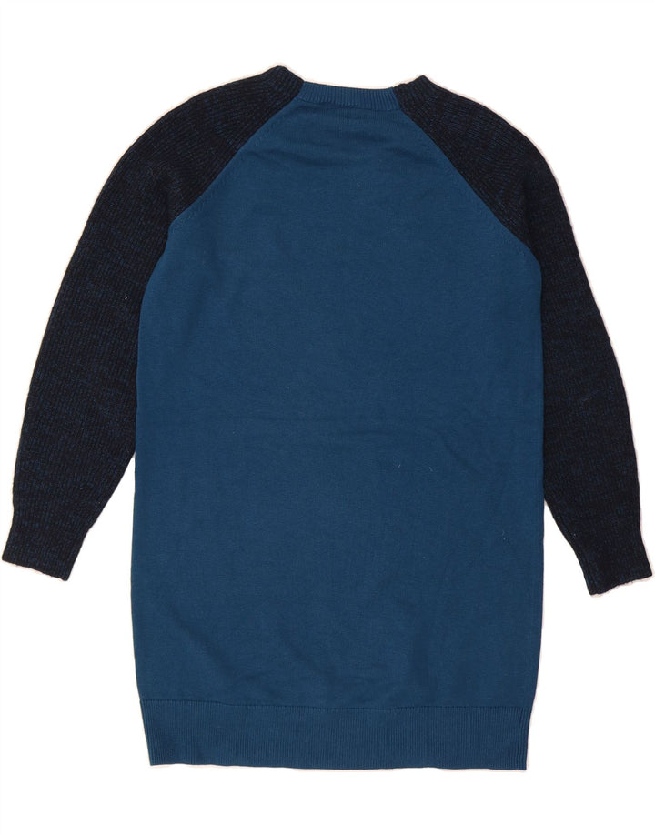 COS Womens Jumper Dress UK 10 Small Blue Colourblock Vintage Cos and Second-Hand Cos from Messina Hembry 