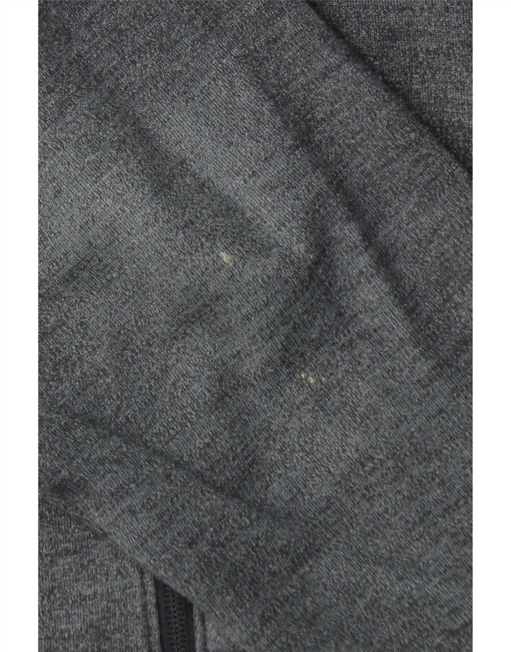 Felpa con cappuccio e zip da uomo UNDER ARMOUR XL in cotone grigio