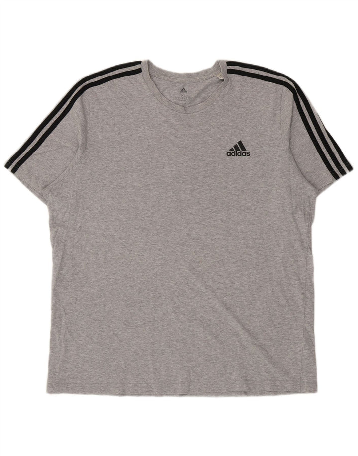 T-shirt Adidas da uomo Top XL in cotone grigio