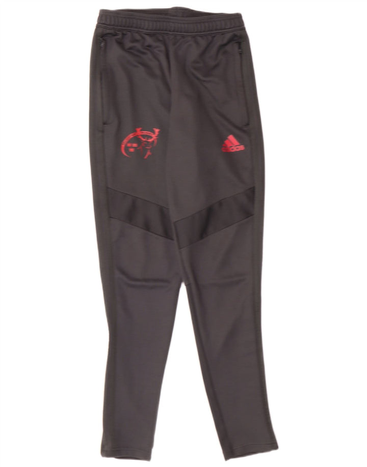 ADIDAS Pantaloni da tuta da rugby da uomo Munster da jogging piccoli in poliestere nero