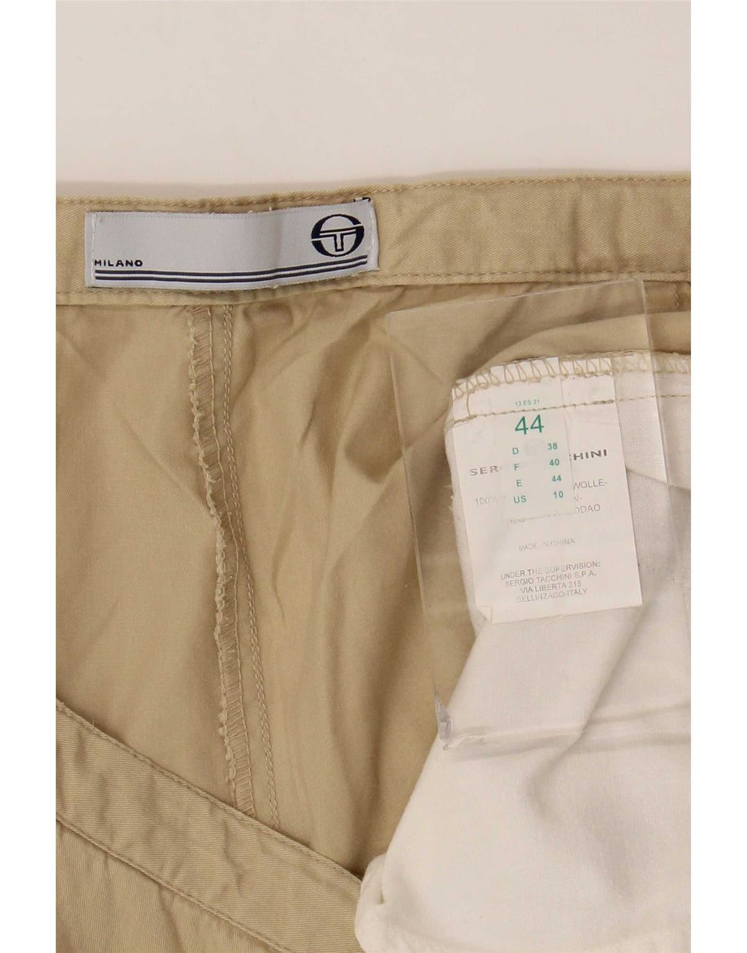 Pantaloni Chino Milano da donna Sergio Tacchini IT 44 Medio W34 L30 Beige