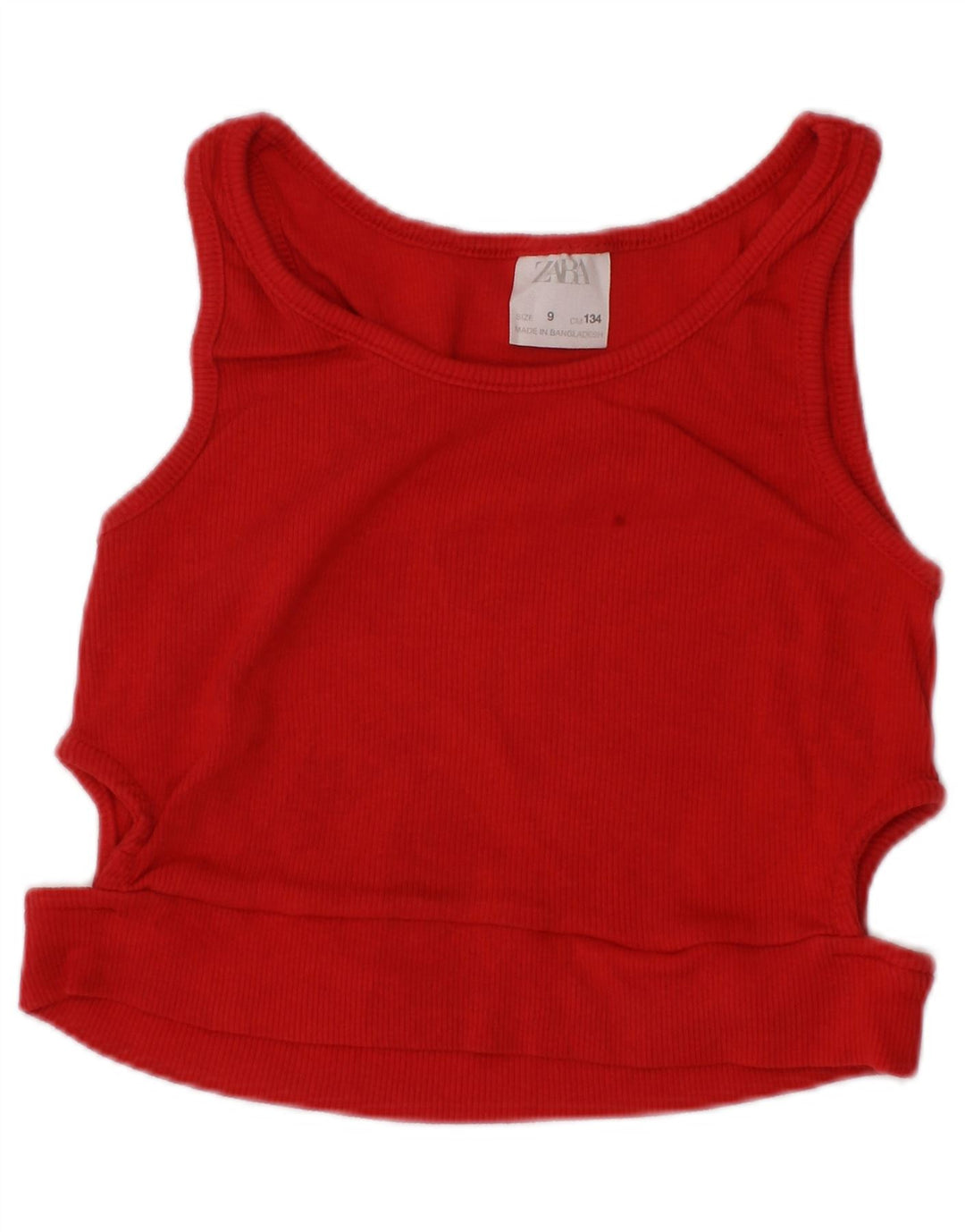Top Blusa Senza Maniche per Bambina ZARA 8-9 Anni Rosso