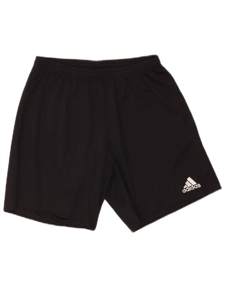 Pantaloncini sportivi Adidas Climalite da uomo medio poliestere nero