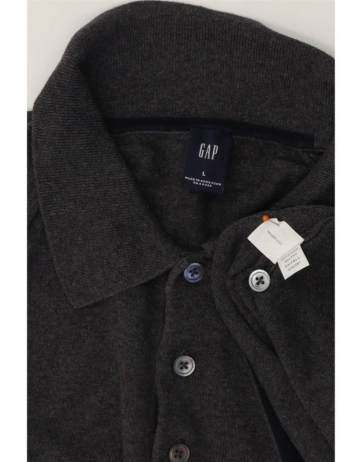 Polo GAP da uomo grande in cotone grigio