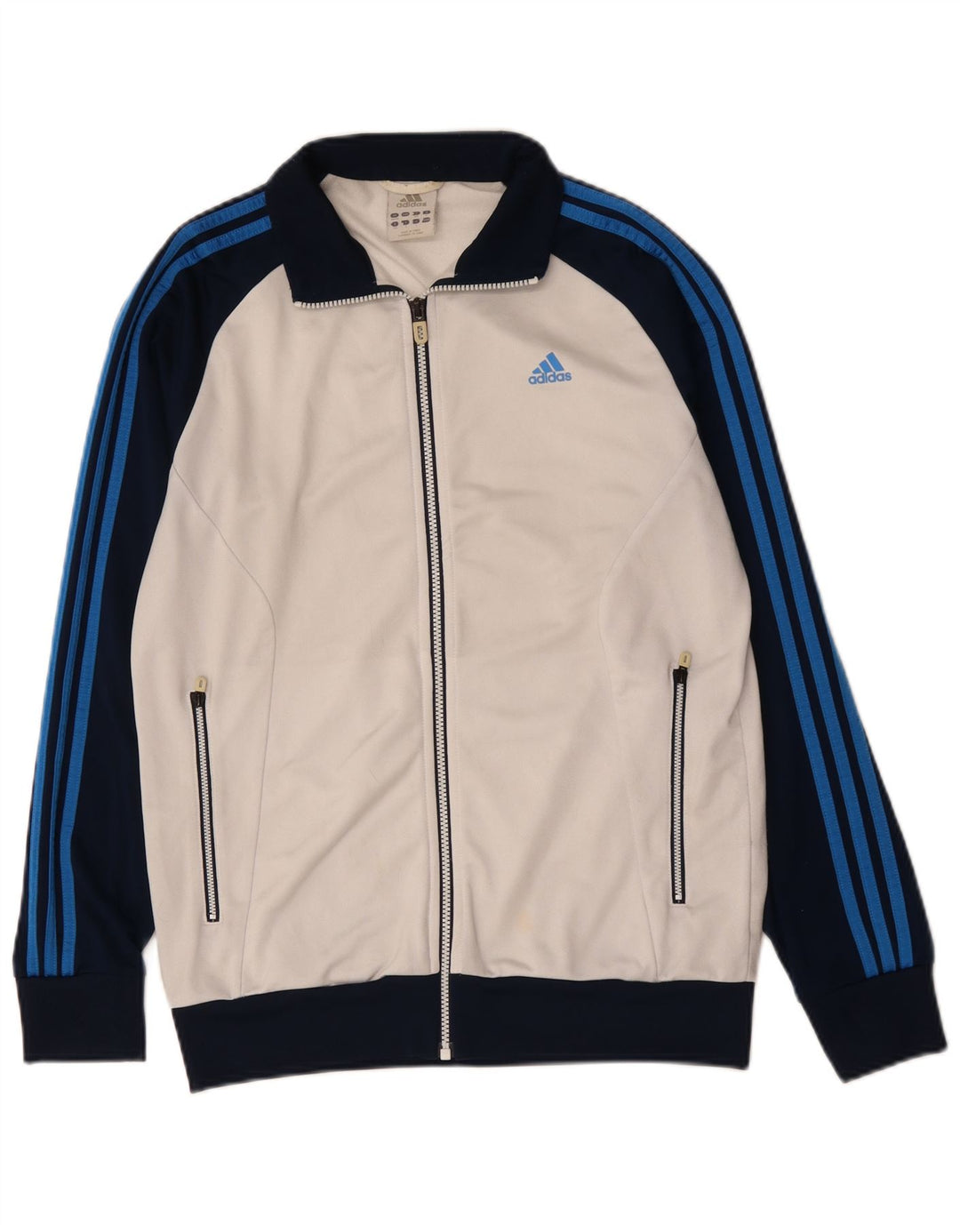 Giacca da tuta da uomo ADIDAS UK 38/40 Medium White Colourblock