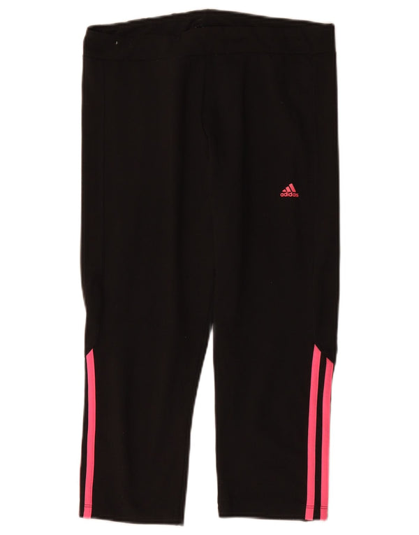 Leggings Adidas Climalite Capri da donna UK 12/14 Poliestere nero medio