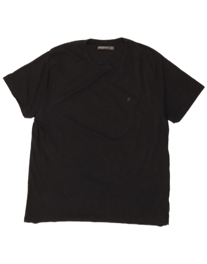 T-shirt da donna FRENCH CONNECTION Top UK 20 2XL cotone nero