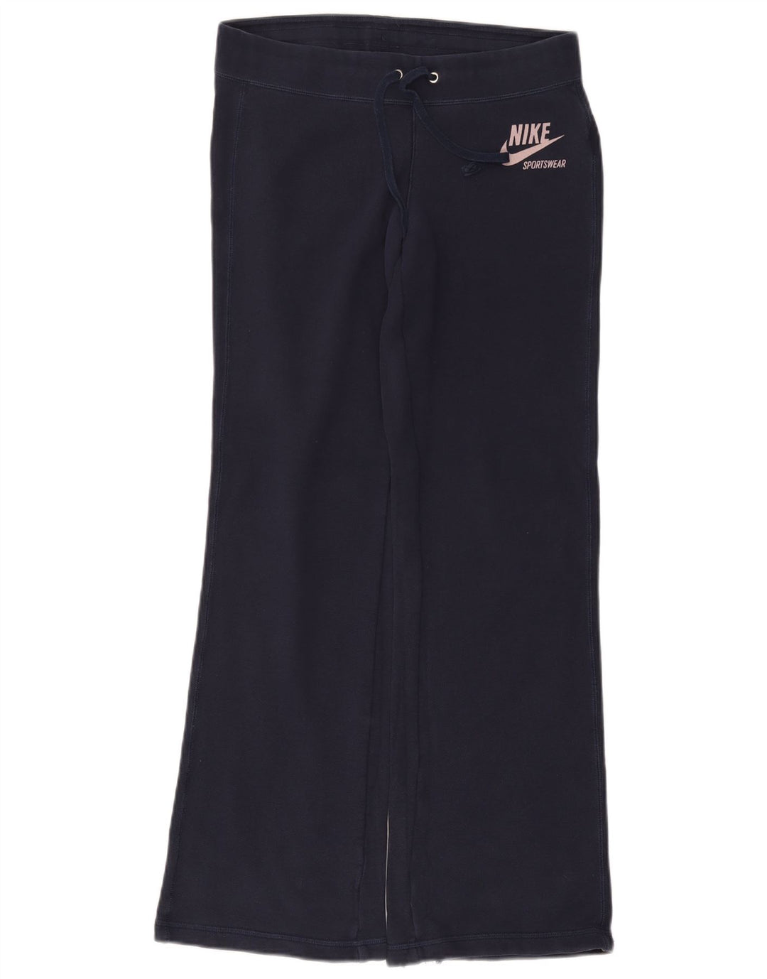 Pantaloni da tuta svasati da donna NIKE UK 10 piccoli in cotone blu navy