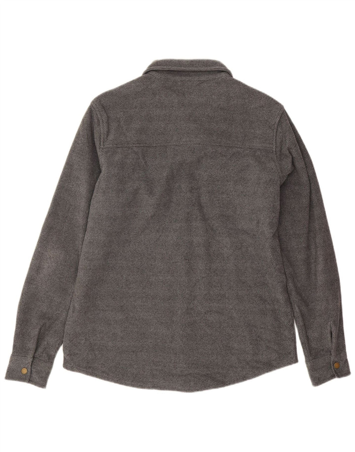 Camicia da uomo in flanella di Mountain Warehouse Poliestere chiazzato grigio medio