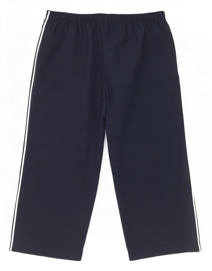 Pantaloni da tuta Reebok da donna Capri UK 12 Medium Blu Navy Poliestere
