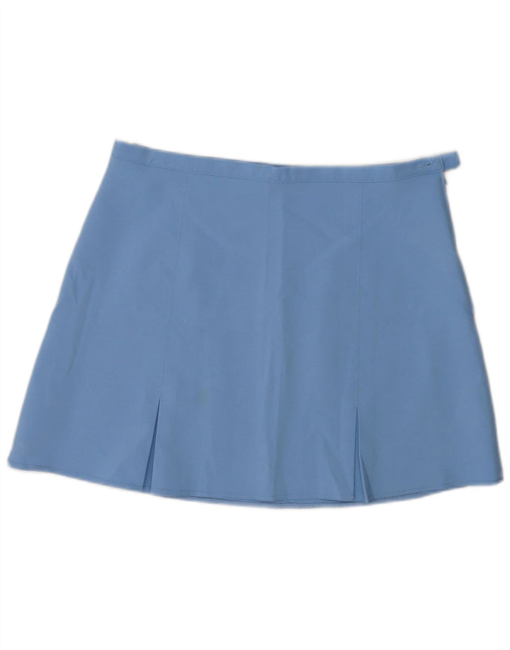 Benetton Minigonna da donna IT 46 Large W31 Blu Poliestere