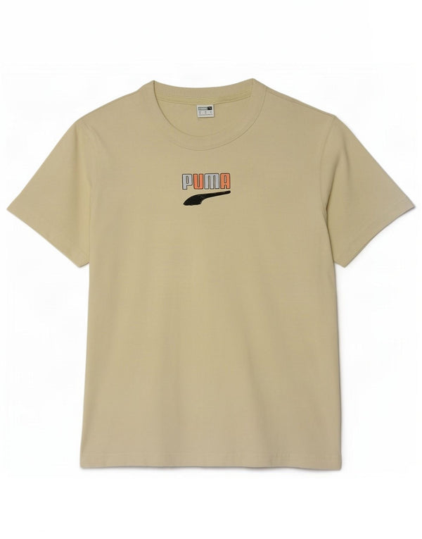 T-shirt grafica da donna Puma UK 14 media gialla