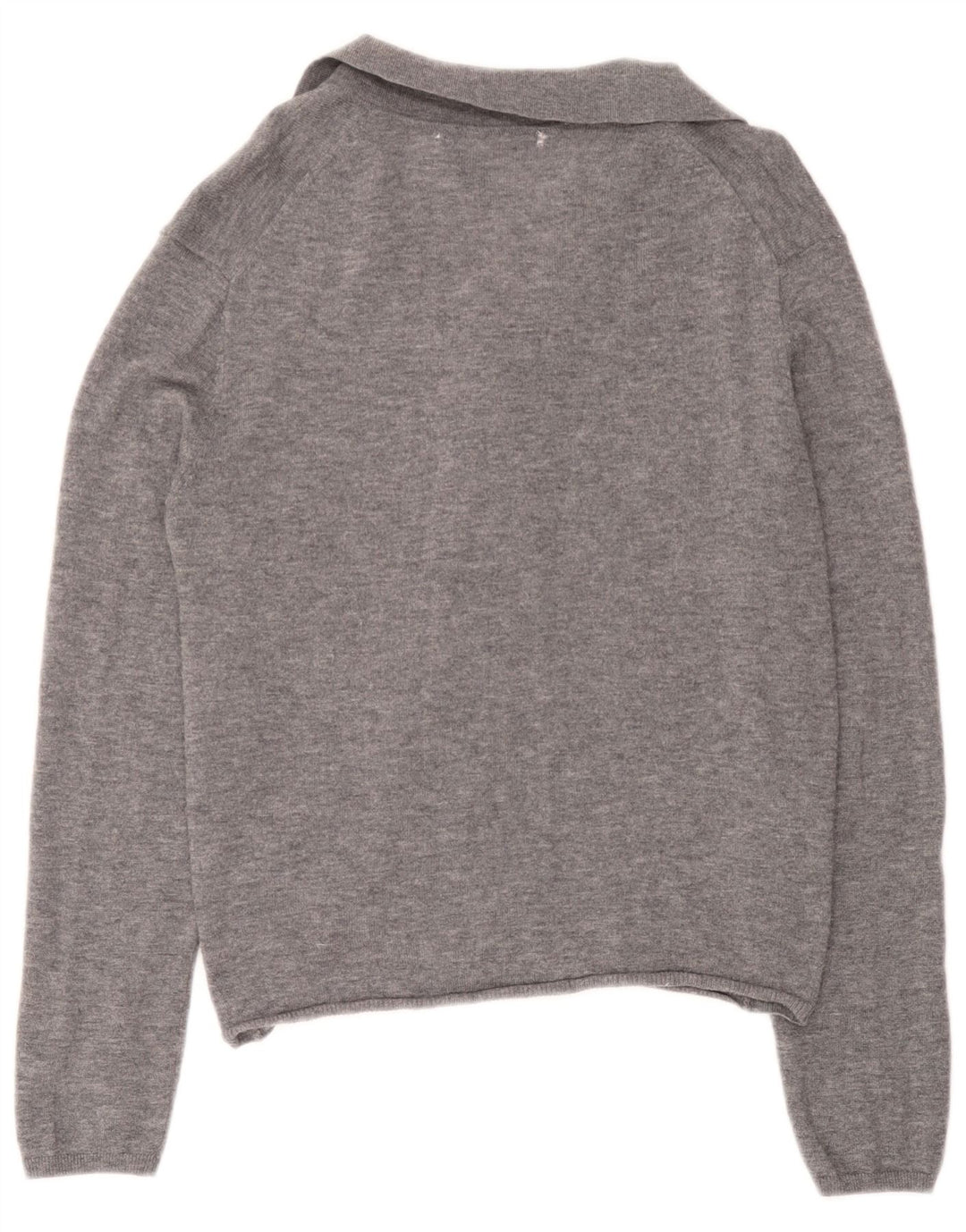 Maglione cardigan da donna Zara UK 18 XL lana grigia