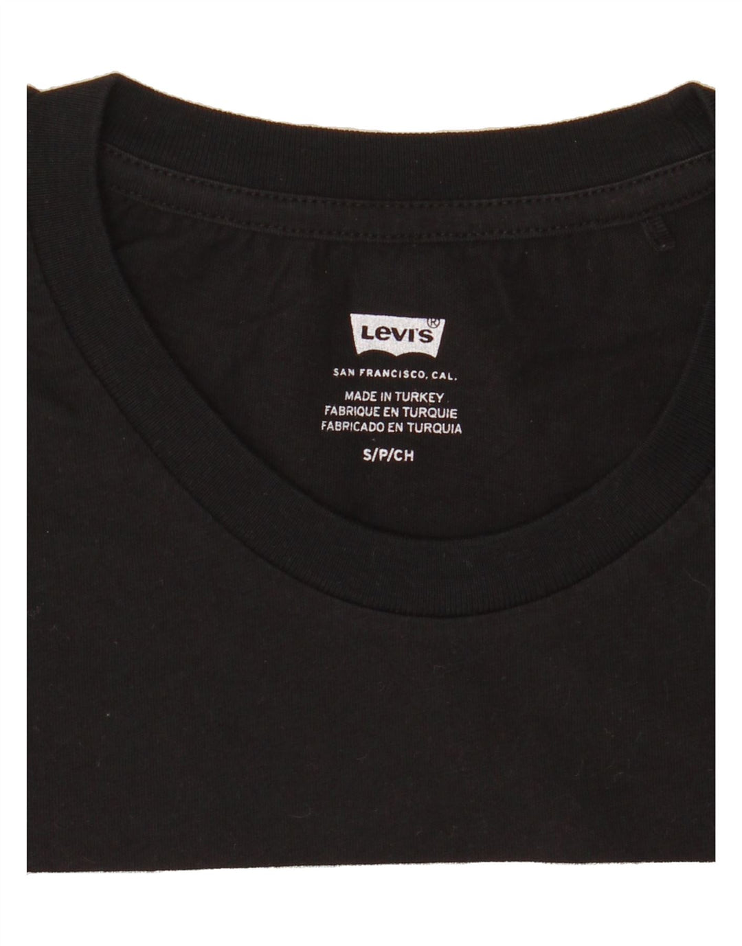 LEVI'S Womens Graphic T-Shirt Top UK 10 Small Black Vintage Levi's and Second-Hand Levi's from Messina Hembry 