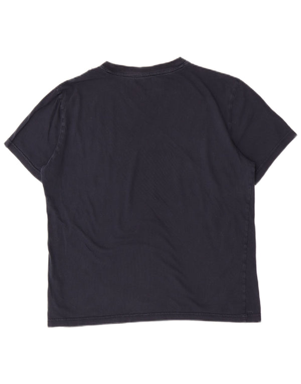 T-shirt da donna Tommy Hilfiger Top UK 14 cotone blu navy medio