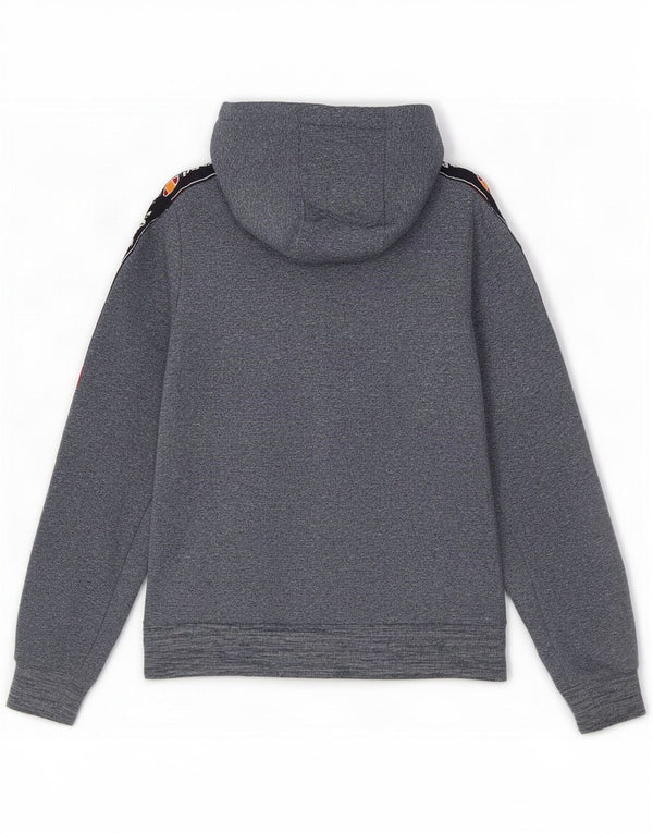 Felpa con cappuccio e zip grafica da donna Ellesse UK 6 XS poliestere screziato blu