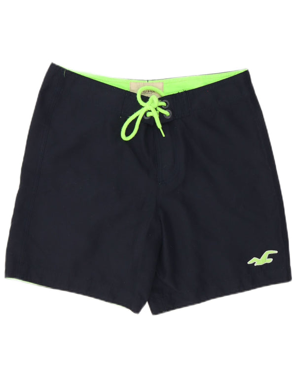 Pantaloncini da bagno da uomo Hollister medio blu navy in poliestere