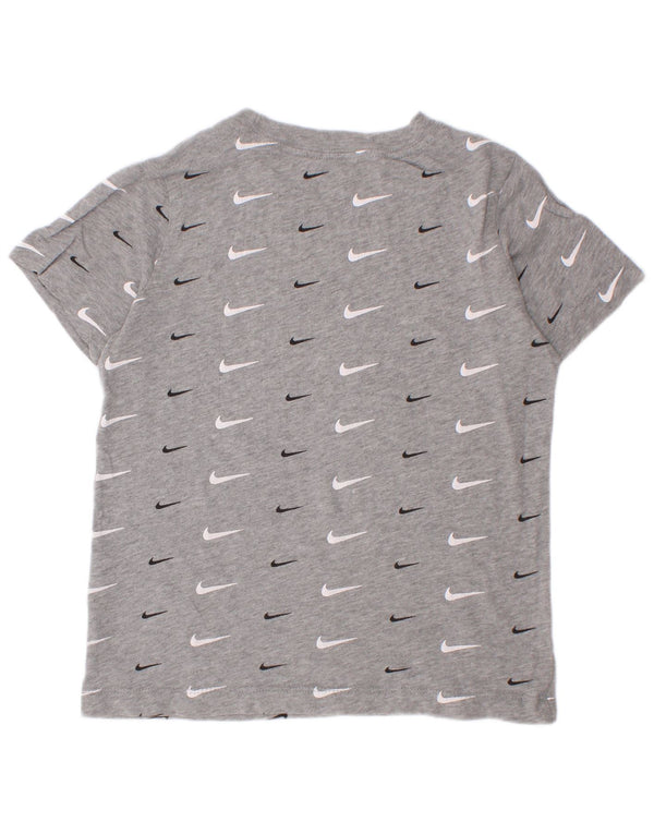T-shirt grafica Nike da ragazzo, 6-7 anni, XS, cotone grigio