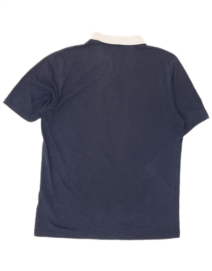 Polo da rugby da uomo Nike Dri Fit in poliestere medio blu navy