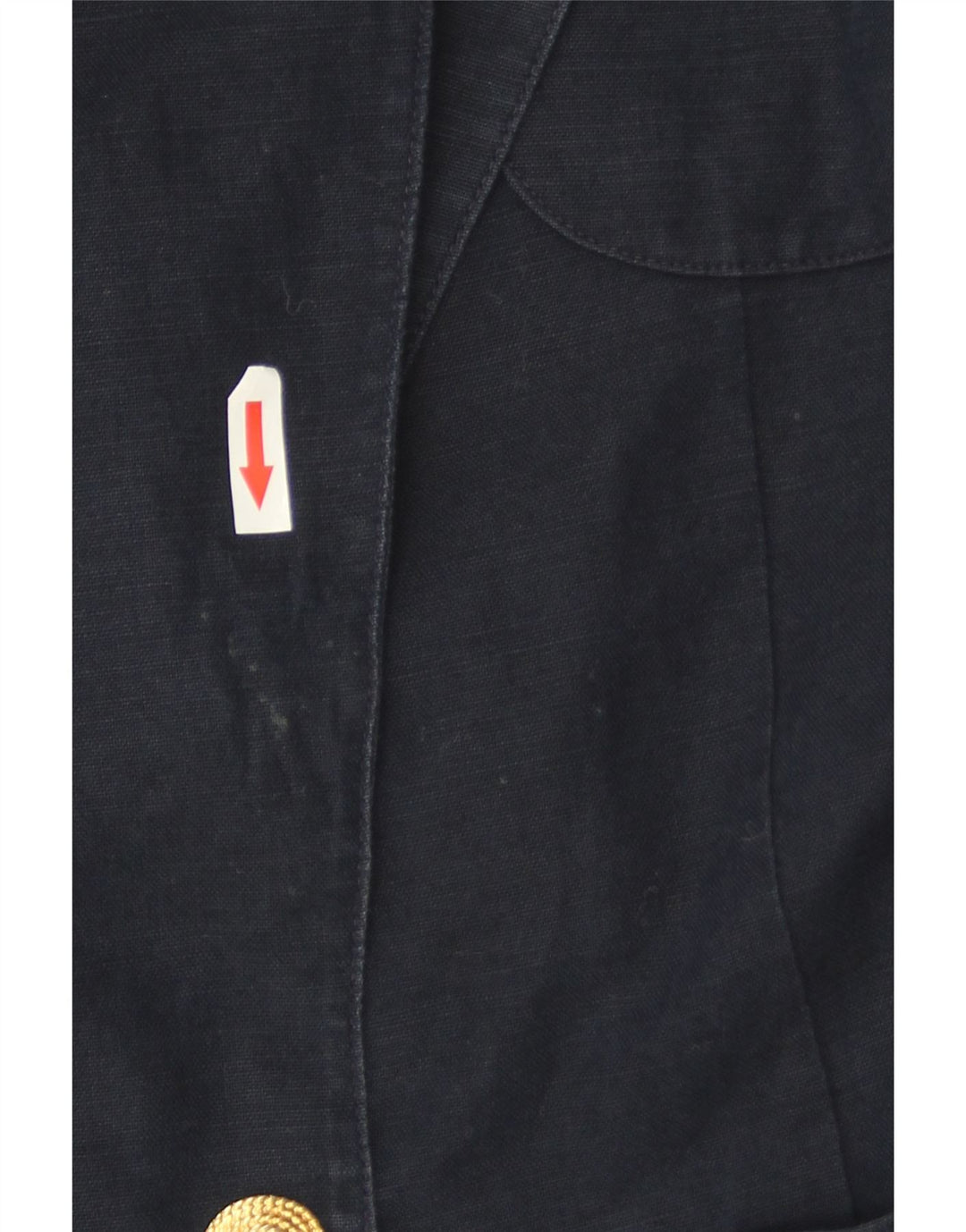 Luisa Spagnoli Giacca Blazer da Donna a 1 Bottone UK 10 Piccola Blu Navy